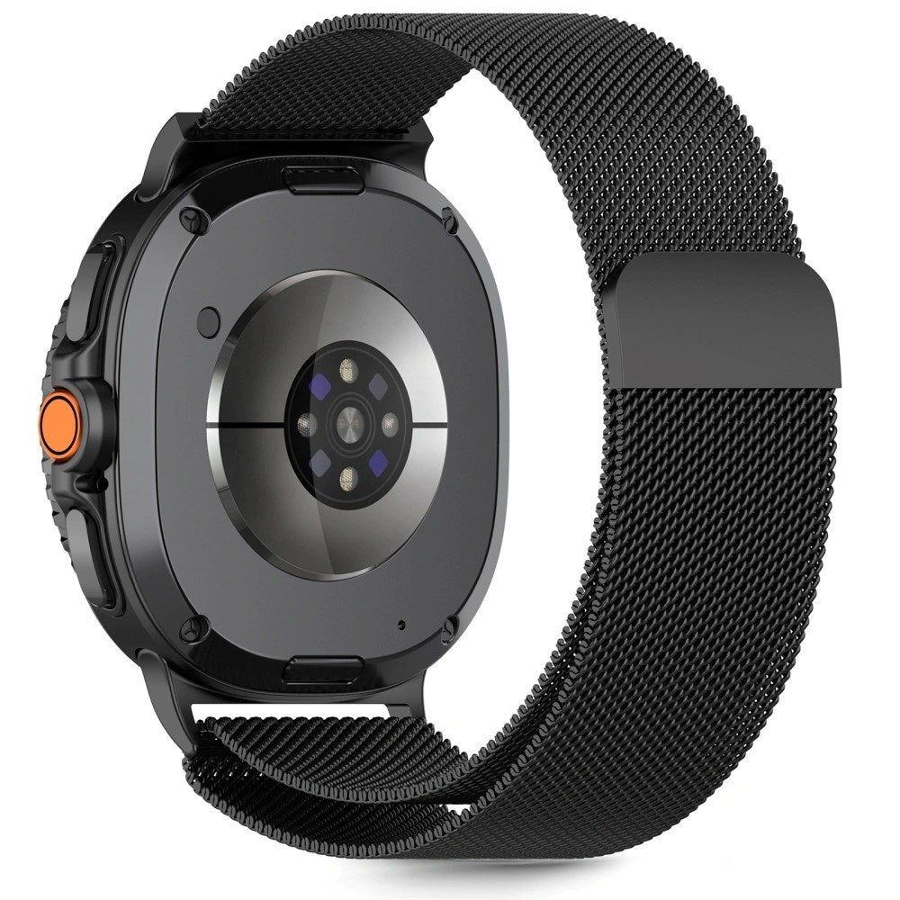 Tech-Protect Samsung Galaxy Watch 8 / 8 Classic (40 / 44 / 46mm) Milanse Rostfritt Stålarmband - Sort