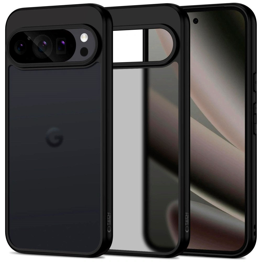 Google Pixel 10 Pro XL Tech-Protect MagMat Hybrid Skal - Matt Svart