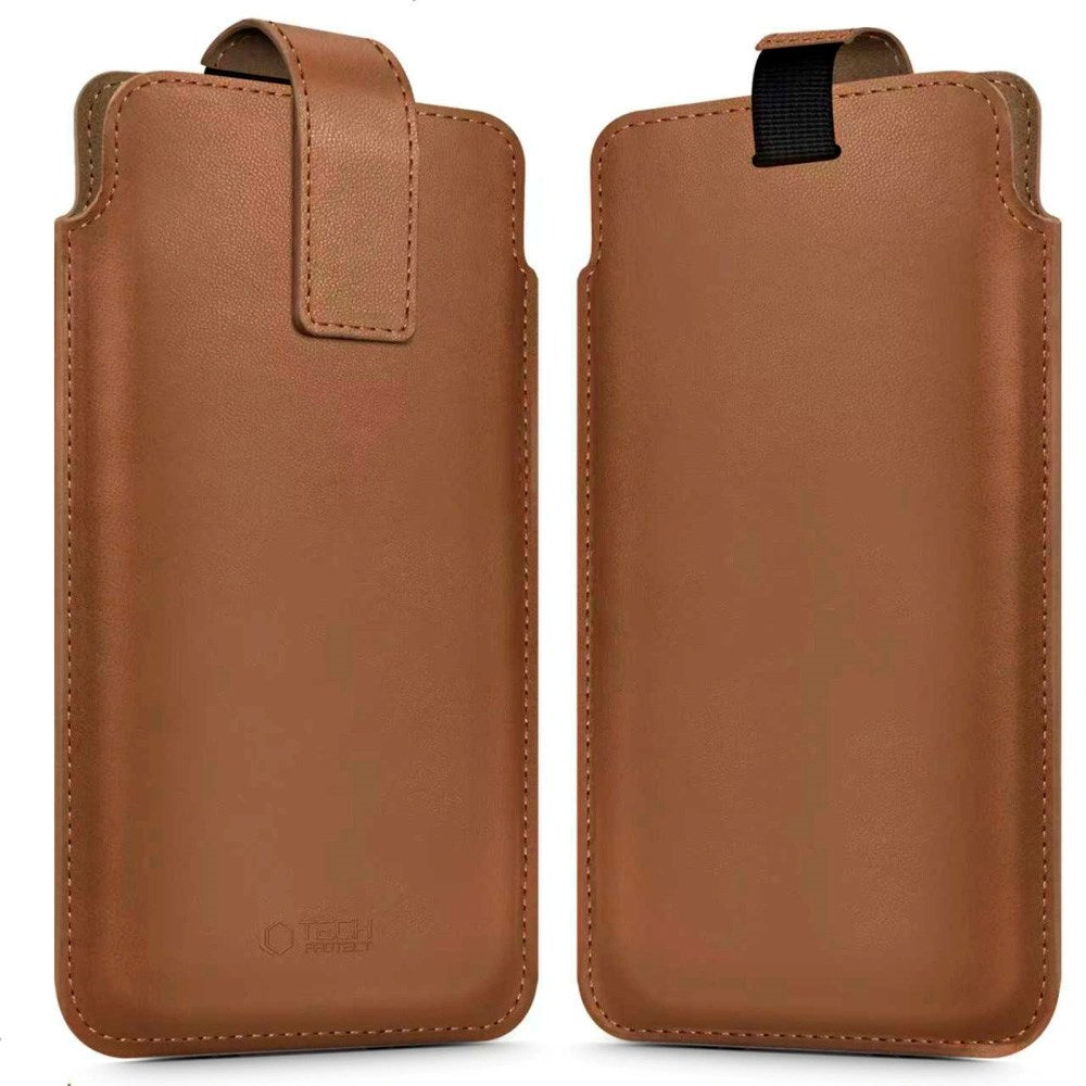 Tech-Protect Universal Mobilväska - 17 x 10 cm - Brun