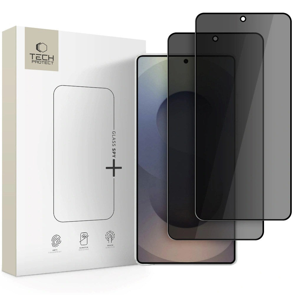 Samsung Galaxy S26 Ultra Tech-Protect Glass Spy+ Skärmskyddsglas - Privacy Funktion - 2 st. - Genomskinlig