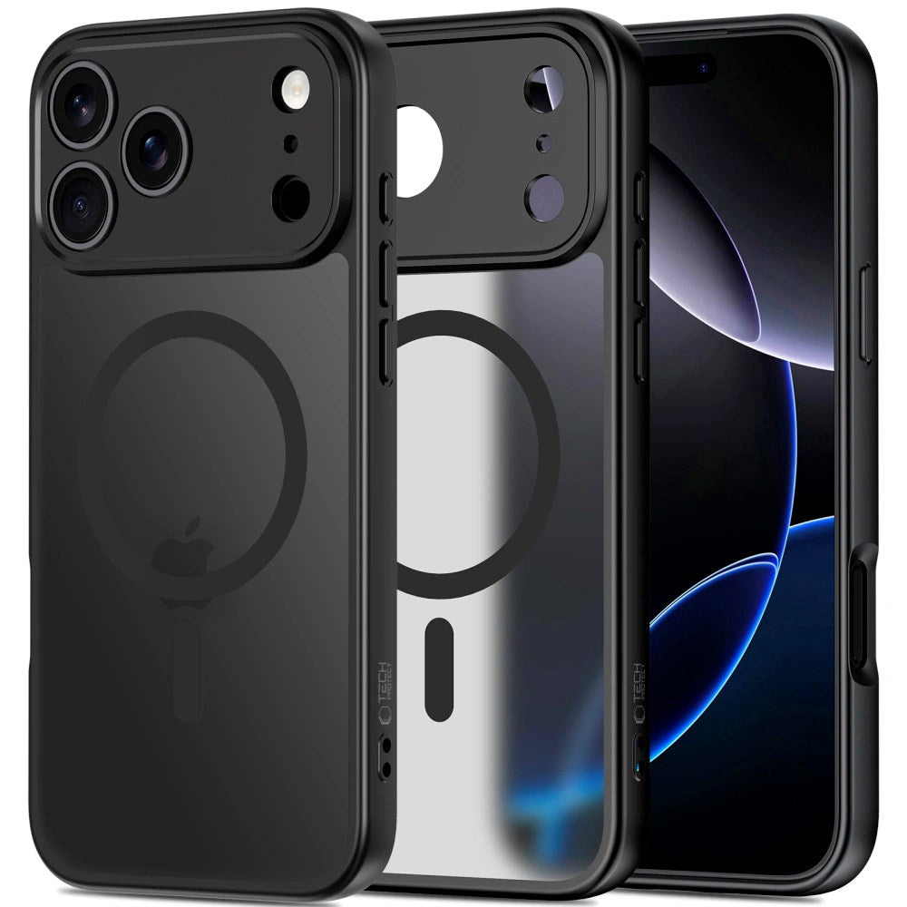 iPhone 17 Pro Max Tech-Protect BasicMag Hybrid Skal - MagSafe Kompatibel - Matt Svart