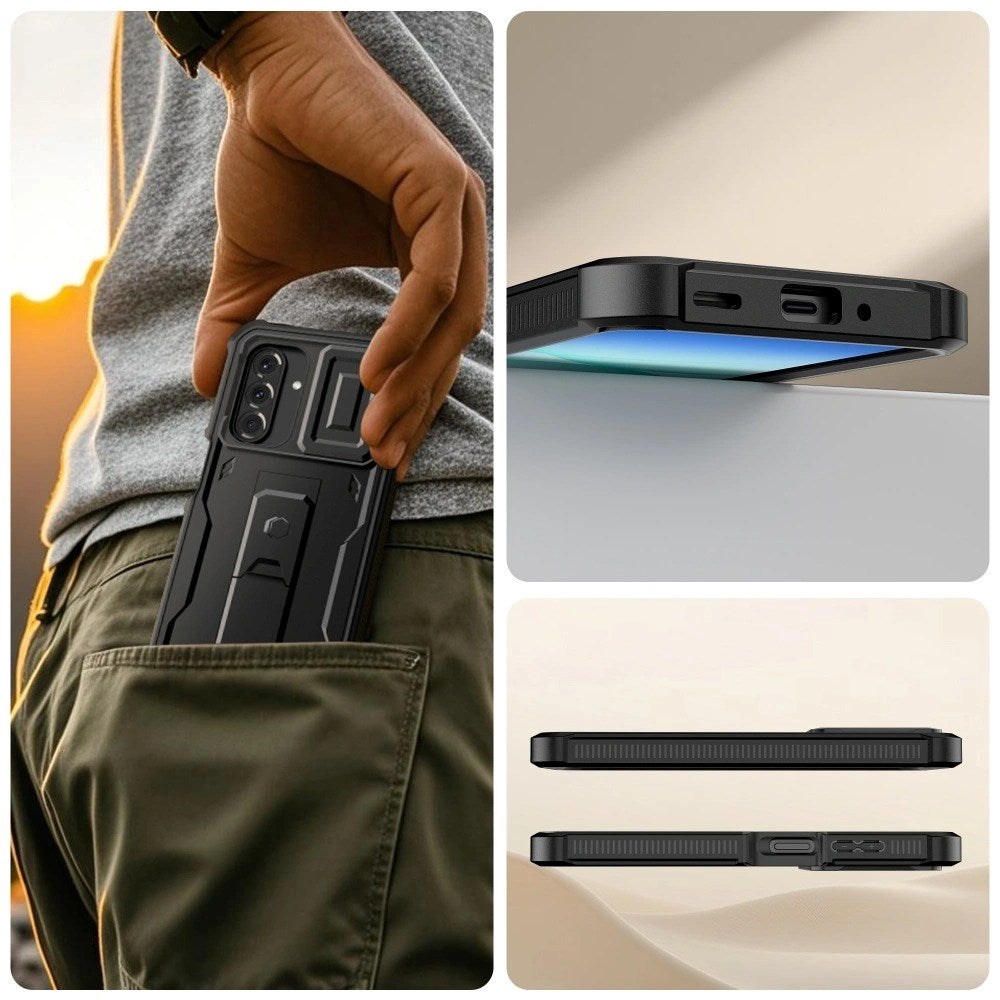 Samsung Galaxy A17 (5G) Tech-Protect Kevlar Cam+ Skal med Skärmskydd - Svart