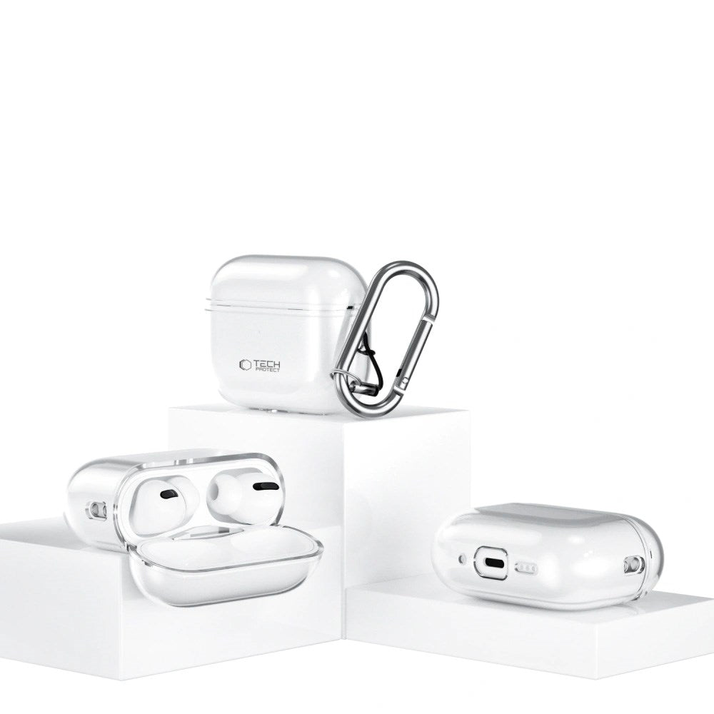 Apple AirPods Pro (3. gen.) Tech-Protect FlexAir Skal - Genomskinlig