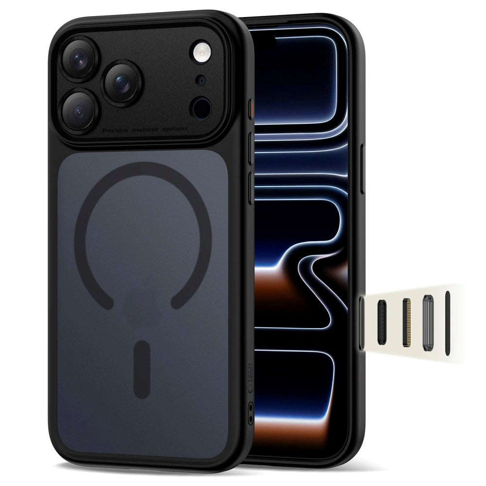 iPhone 17 Pro Max Tech-Protect Magpeak Skal - MagSafe Kompatibel - Matte Black