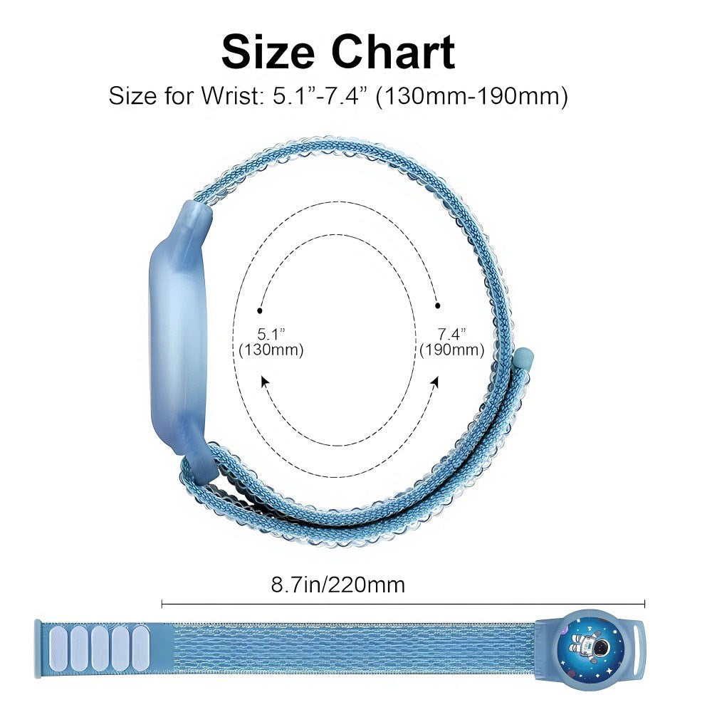 Tech-Protect Nylon - Apple Airtag Strap för Barn - Rosa / Enhörning