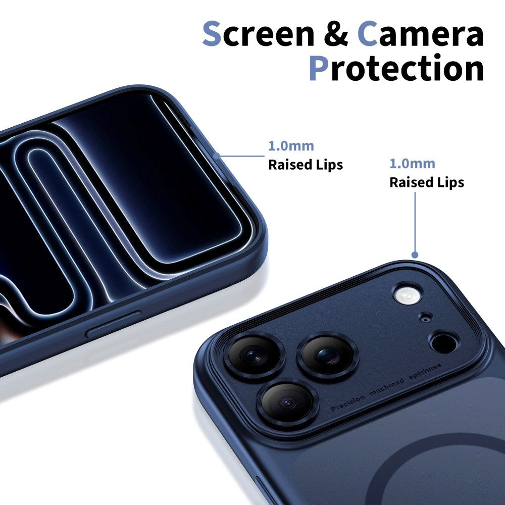 iPhone 17 Pro Max Tech-Protect Magpeak Skal - MagSafe Kompatibel - Matte Deep Blue