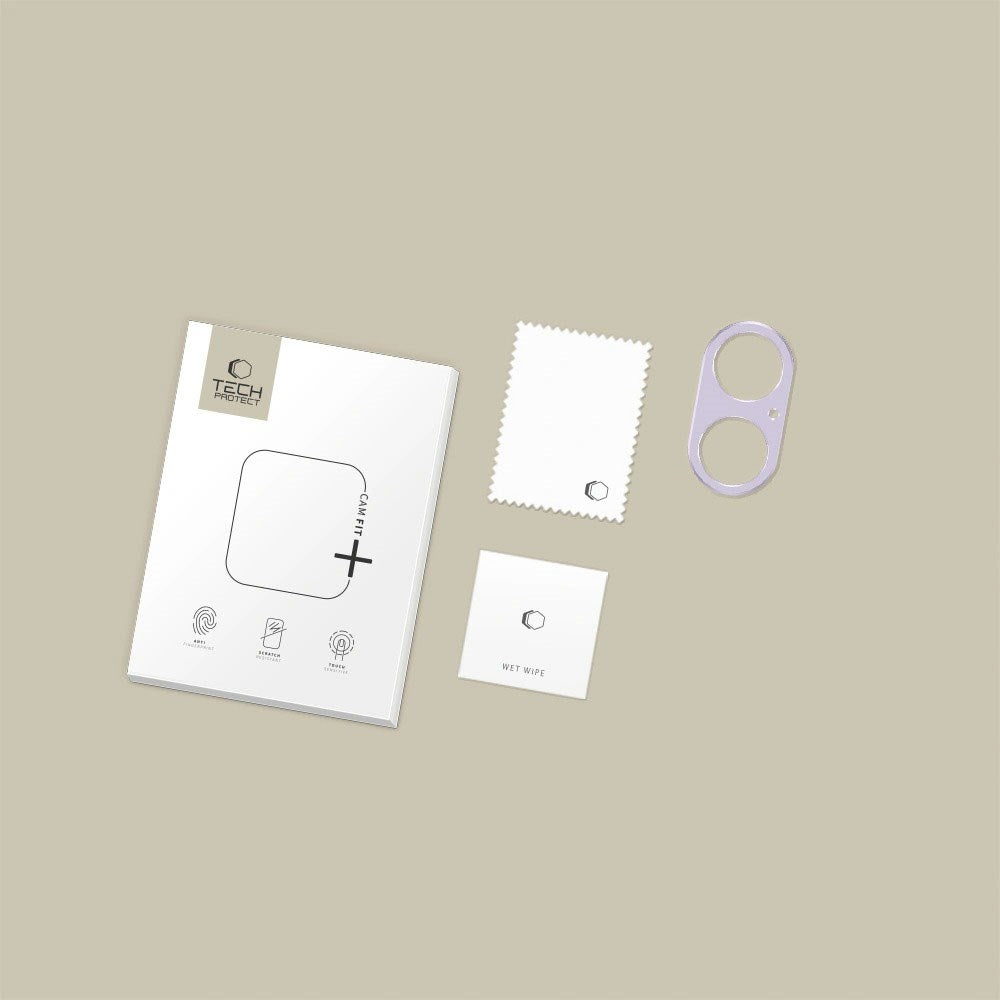 iPhone 17 Tech-Protect CamAlloy Fit+ Kameralinsskyddsskal - Lila