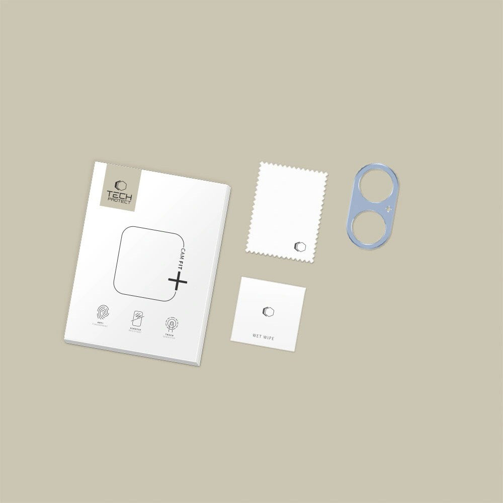 iPhone 17 Tech-Protect CamAlloy Fit+ Kameralinsskyddsskal - Blå