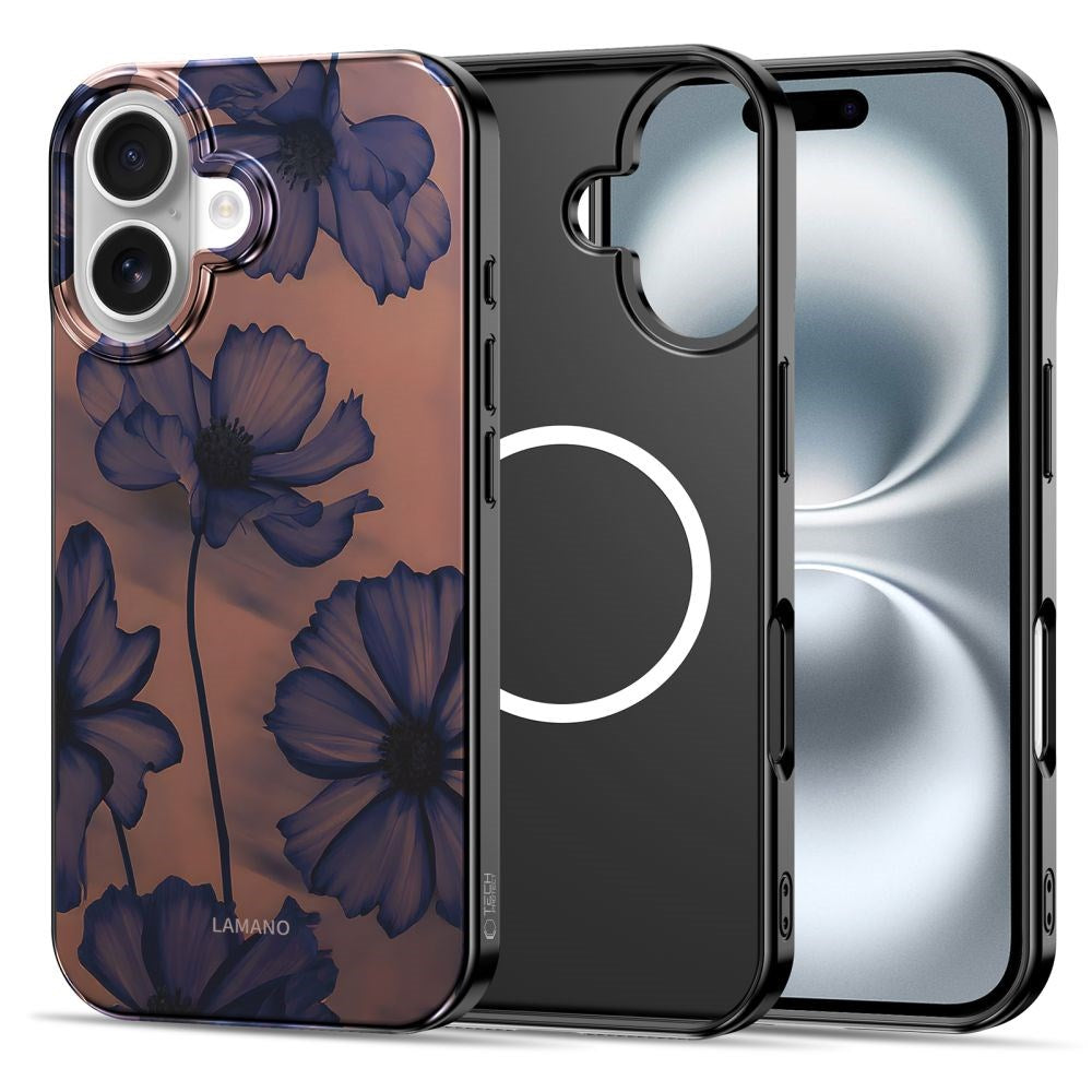 iPhone 16 Tech-Protect Lamano Skal - MagSafe Kompatibel - Velvet Night