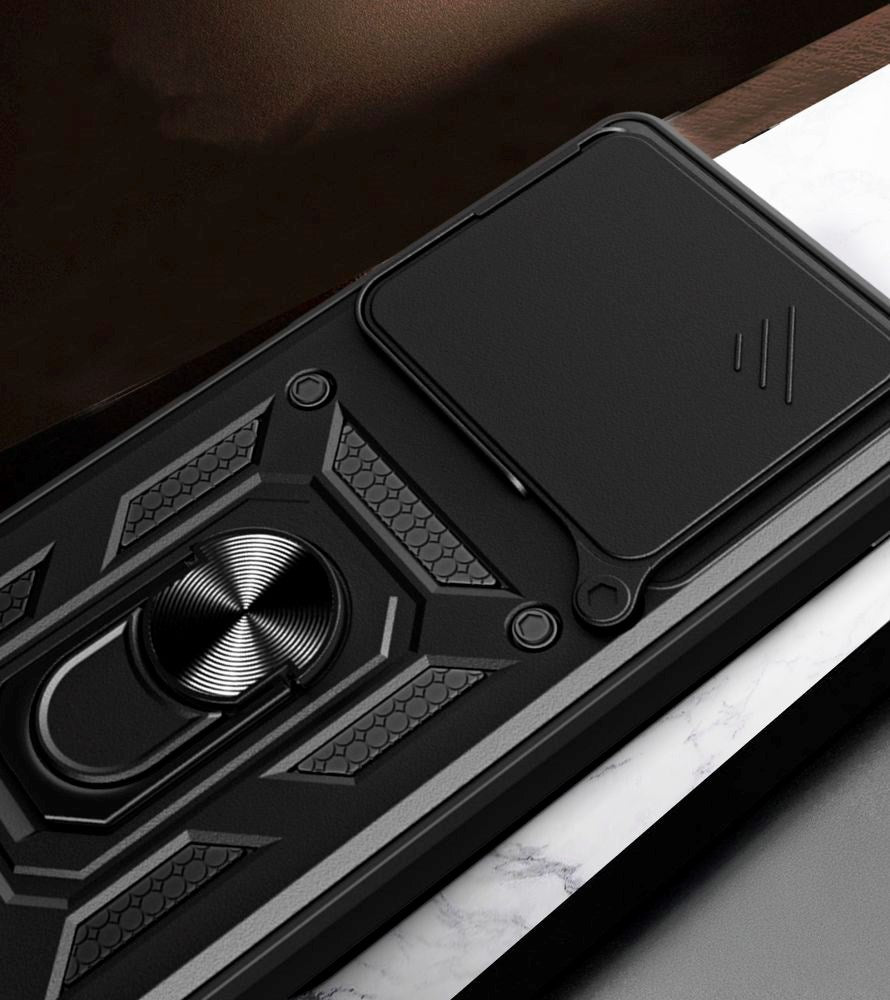 Xiaomi 15T Tech-Protect Camshield Skal m. Magnetisk Ring & Stativfunktion - Svart