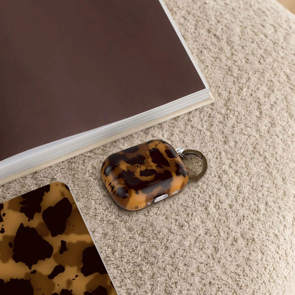 Apple AirPods Pro (3. Gen.) Tech-Protect Lamano Skal med Nyckelring - Panther