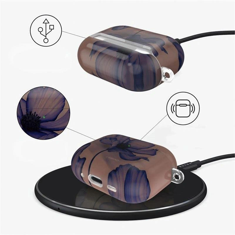 Apple AirPods Pro (3. Gen.) Tech-Protect Lamano Skal med Nyckelring - Velvet Night