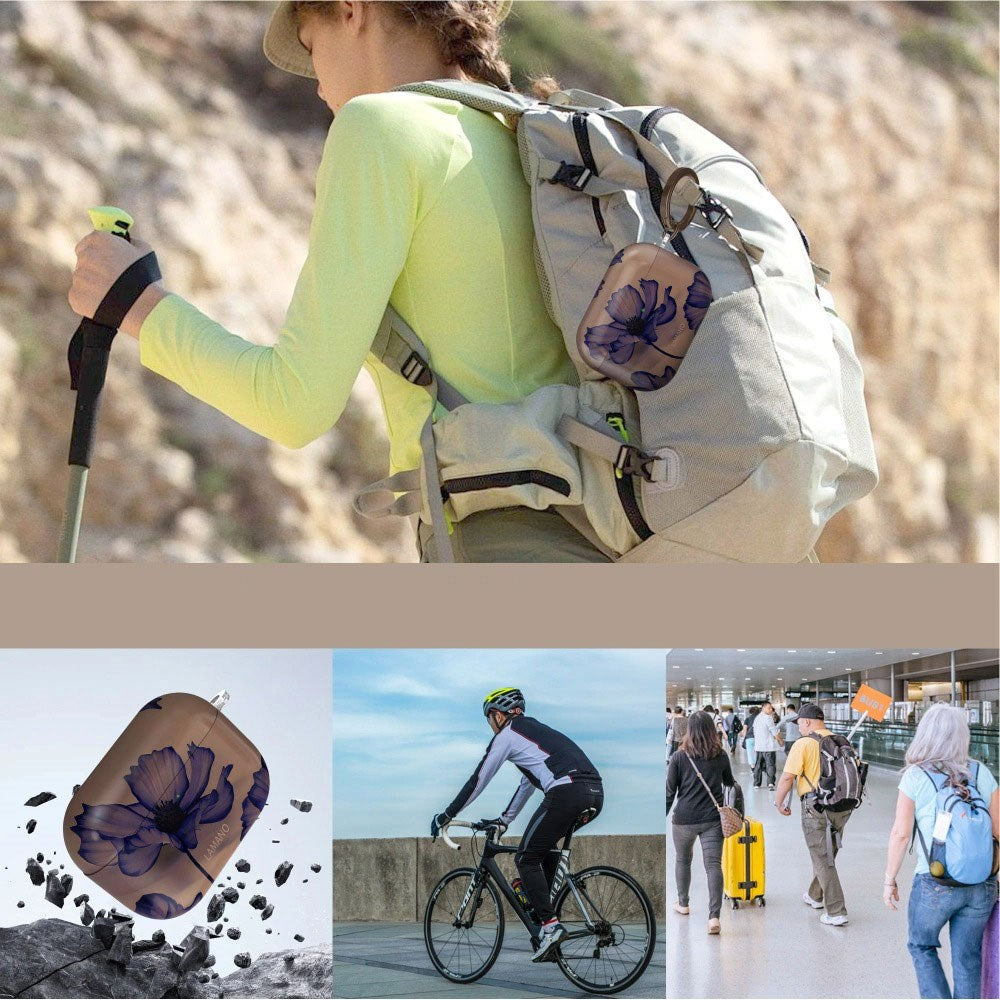 Apple AirPods Pro (3. Gen.) Tech-Protect Lamano Skal med Nyckelring - Velvet Night