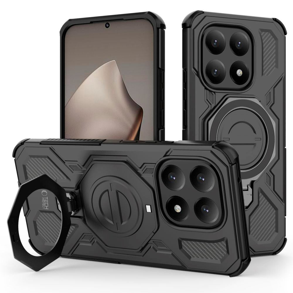 Xiaomi 15T Tech-Protect TacticStand Hantverkar Skal - MagSafe Kompatibel - Svart