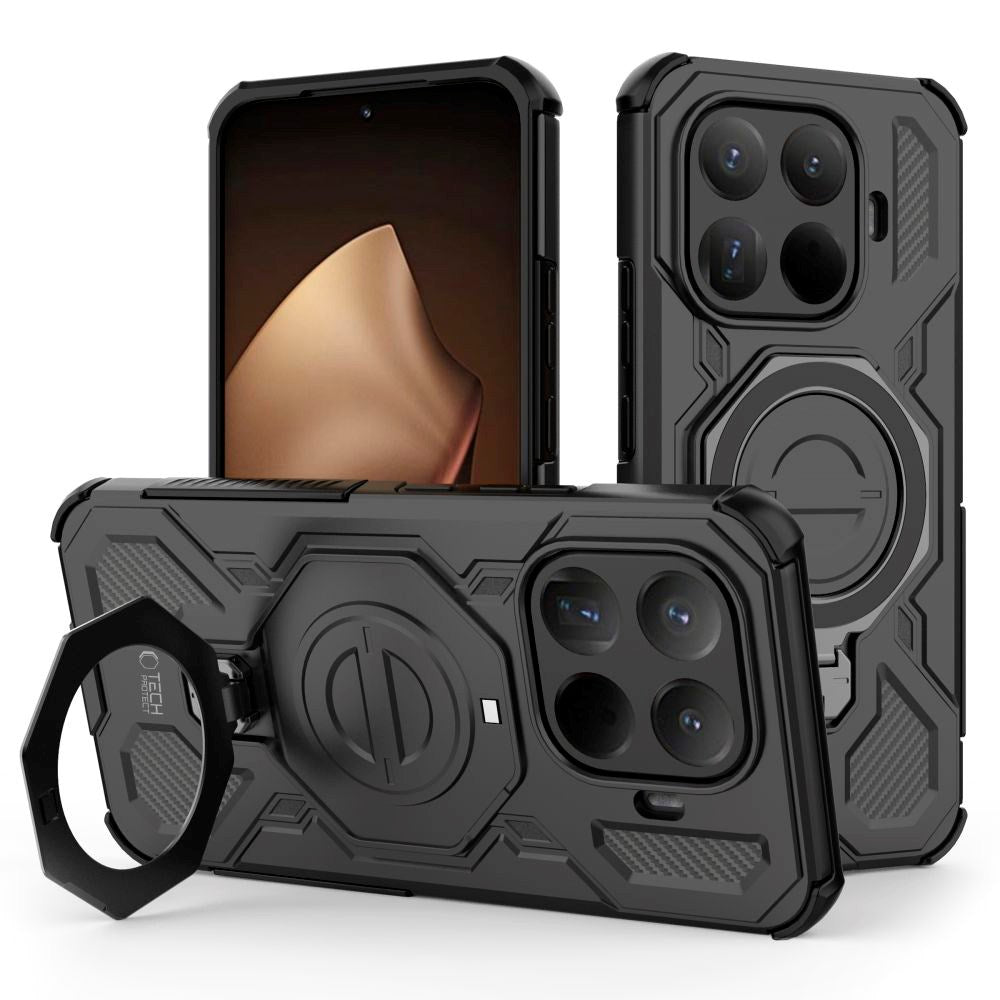 Xiaomi 15T Pro Tech-Protect TacticStand Hantverkar Skal - MagSafe Kompatibel - Svart