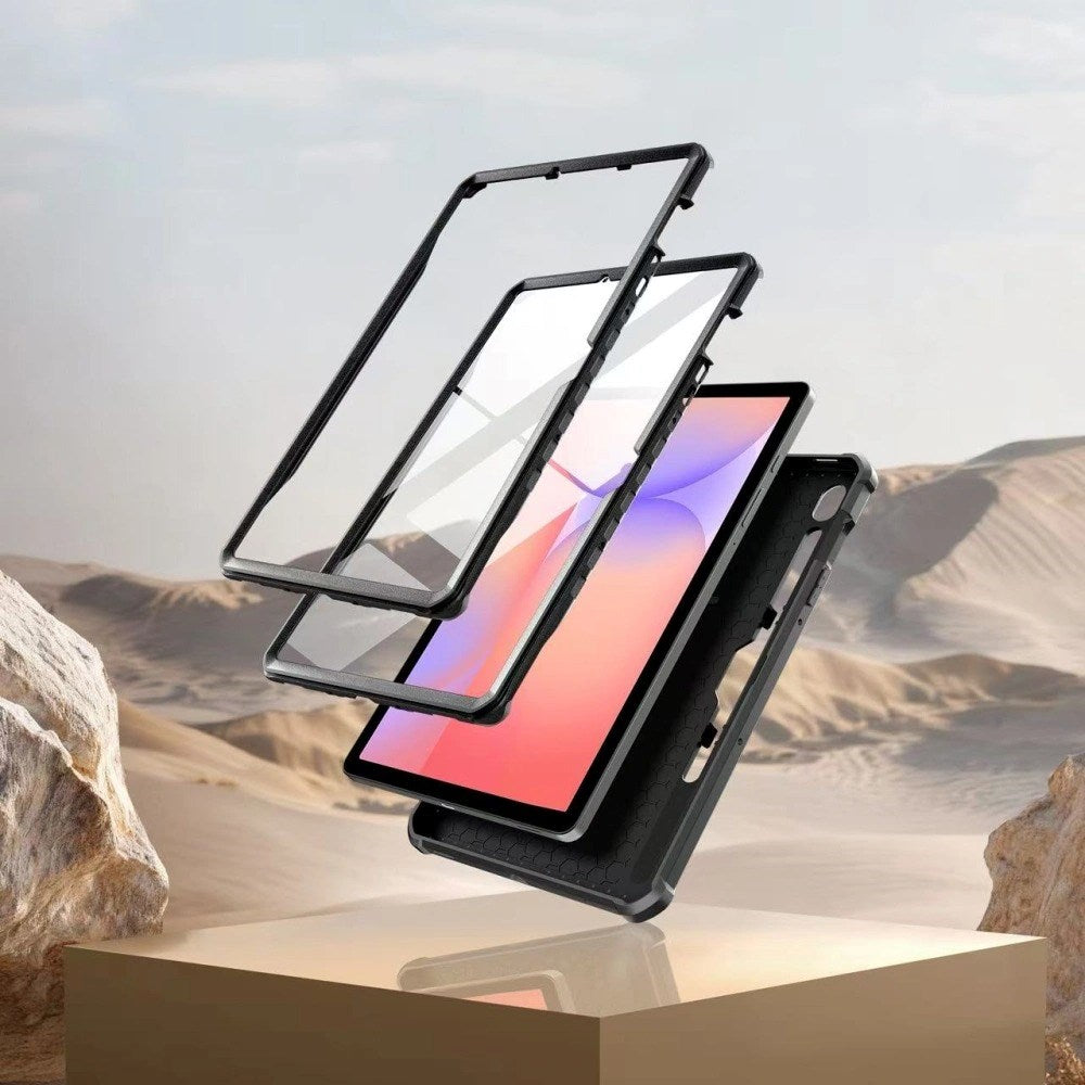 Samsung Galaxy Tab S10 Lite / S10 FE / S9 Tech-Protect Kevlar Pro Skal med Inbyggt Skärmskydd - Svart