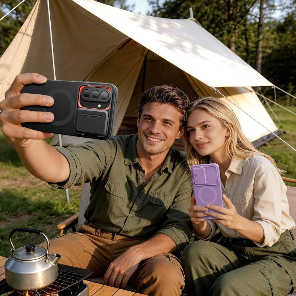Samsung Galaxy A57 Tech-Protect Kevlar Aura Hybrid Skal - MagSafe Kompatibel - Svart