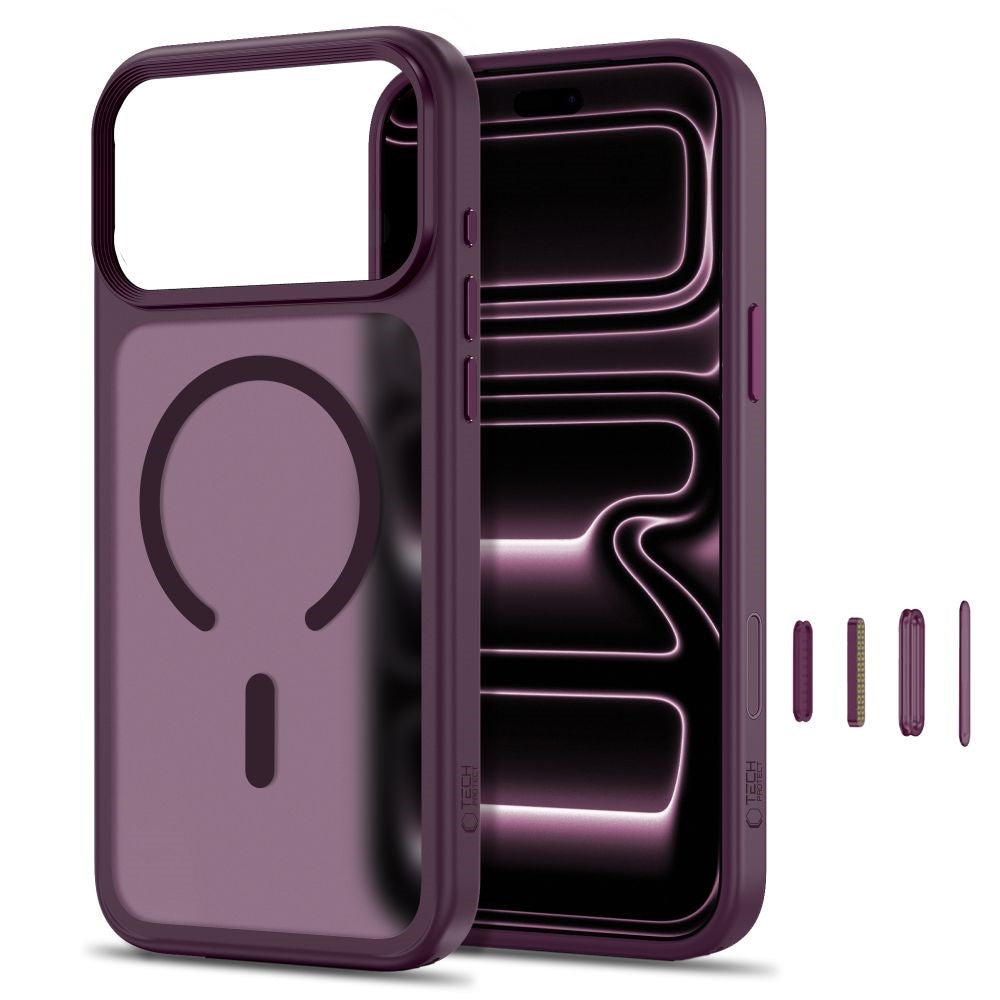 iPhone 18 Pro / 17 Pro Tech-Protect MagMat Skal - MagSafe Kompatibel - Matt Röd