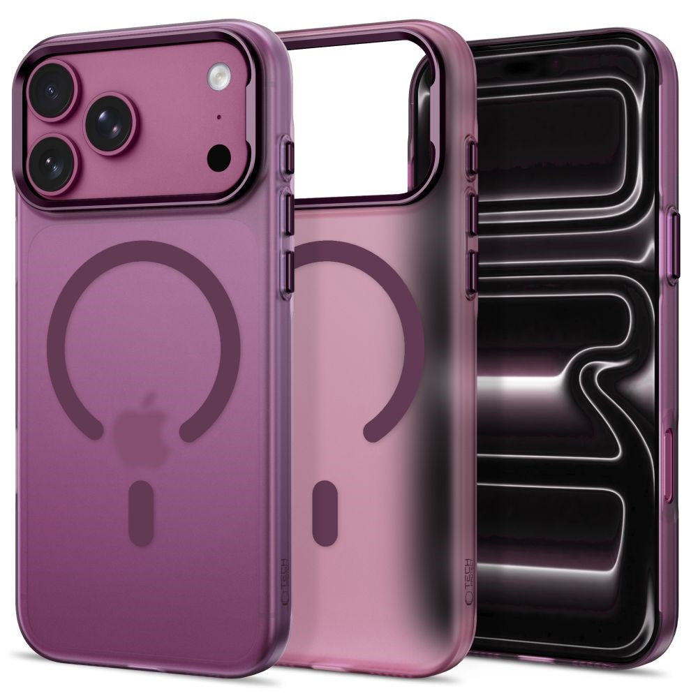 iPhone 18 Pro Max / 17 Pro Max Tech-Protect MagZero Skal - MagSafe Kompatibel - Matte Dark Cherry