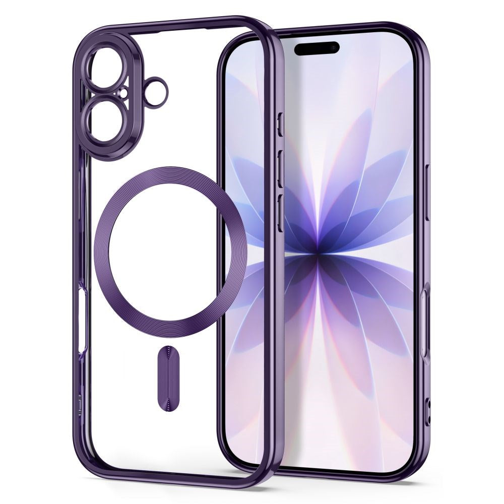 iPhone 17 Tech-Protect MagFlex Skal- MagSafe Kompatibel - Lila / Transparent