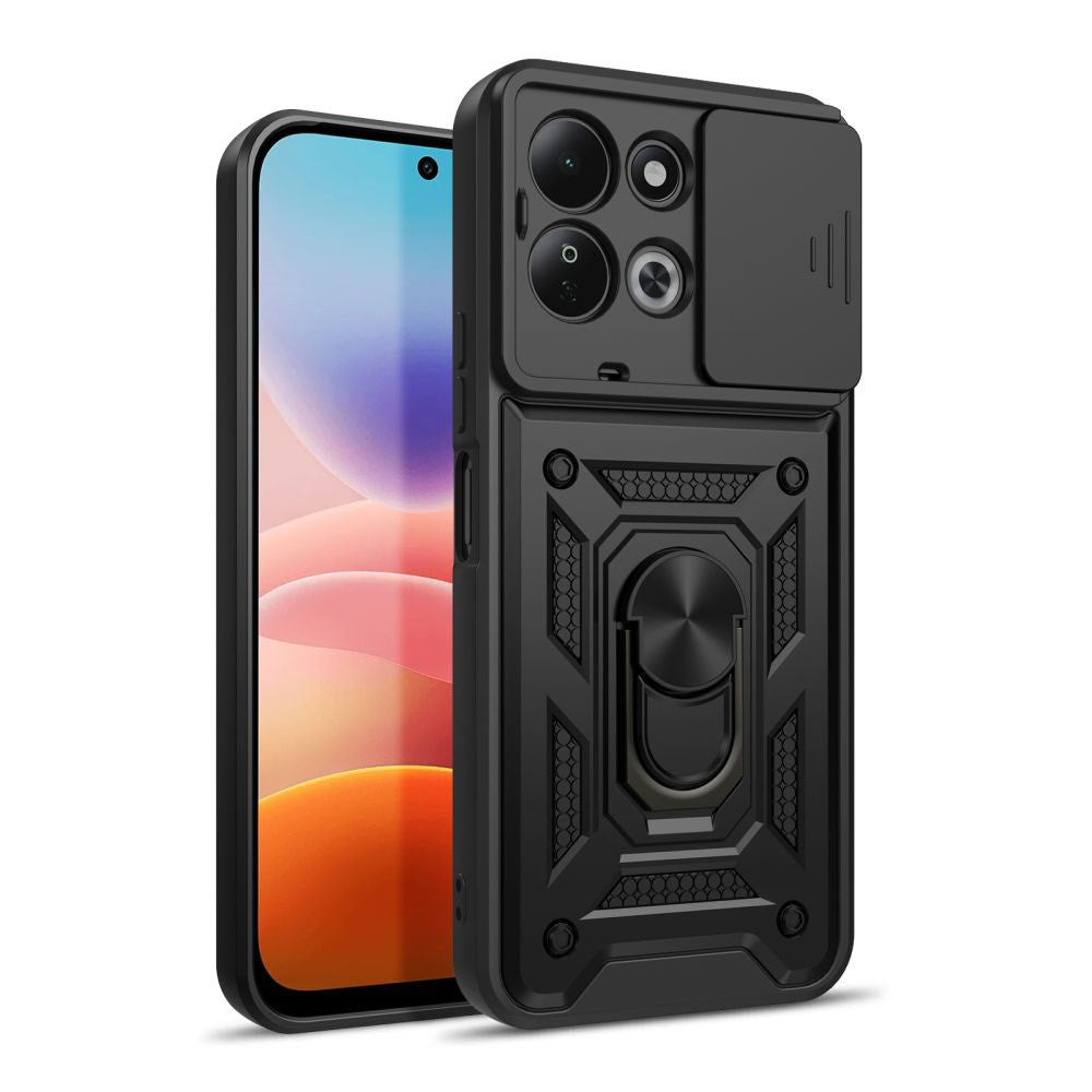 Xiaomi Redmi 17 (5G) / (4G) Tech-Protect Camshield Pro Skal m. Kameraskydd & Stödfunktion - Svart