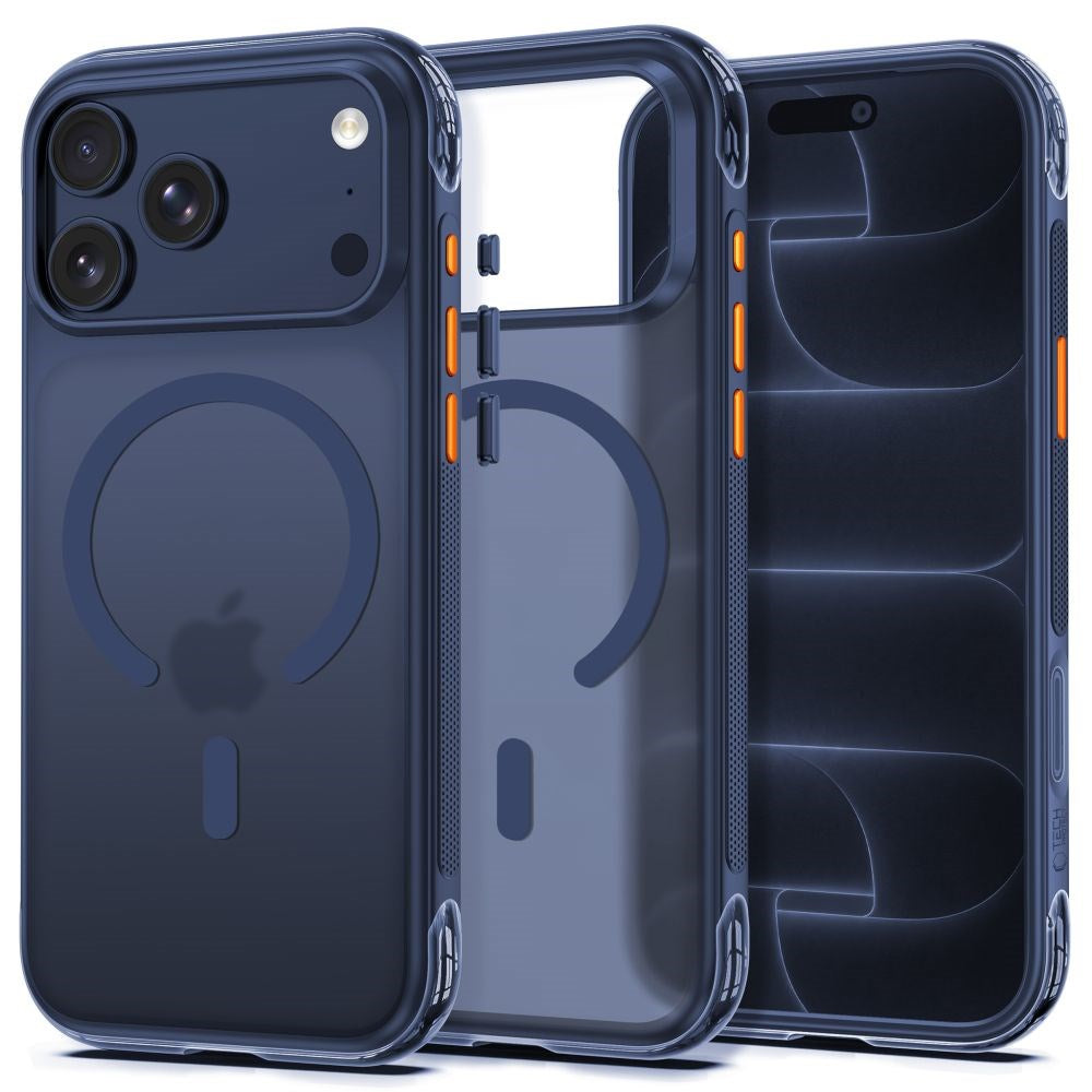 iPhone 18 Pro / 17 Pro Tech-Protect MagAir Skal - MagSafe Kompatibel - Matt Blå