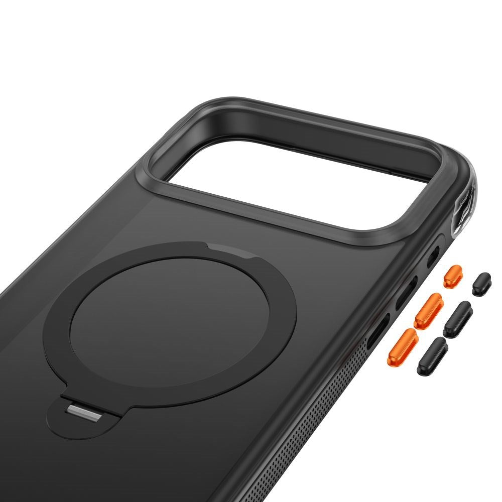 iPhone 18 Pro / 17 Pro Tech-Protect MagAir Stand Skal med Kickstand - MagSafe Kompatibel - Matt Svart