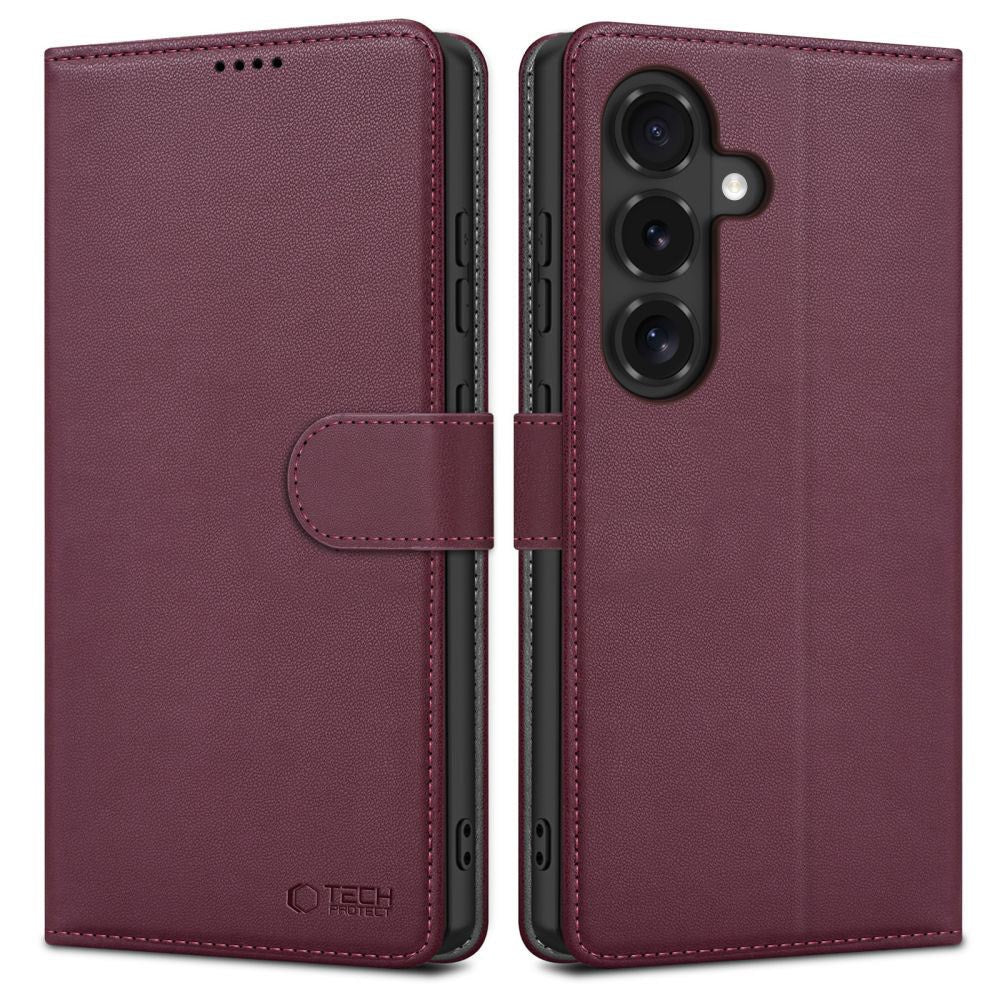 Samsung Galaxy S26 FE Tech-Protect Wallet Fodral m. Korthållare - Röd