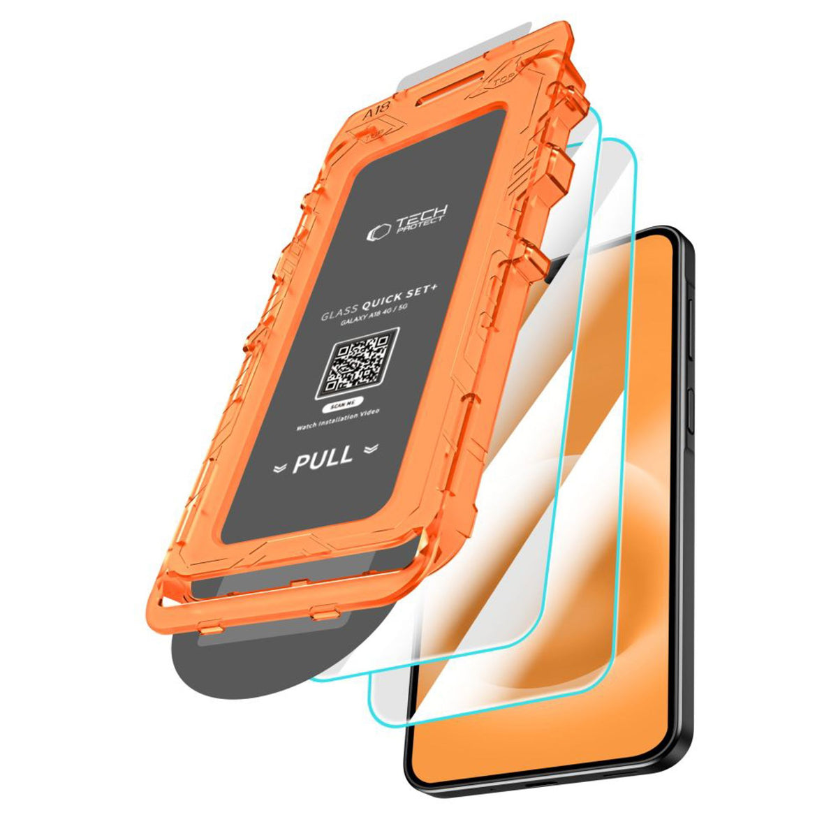 Samsung Galaxy A18 (4G / 5G) Tech-Protect Quick Set+ Skärmskyddsglas - 2 st - Transparent