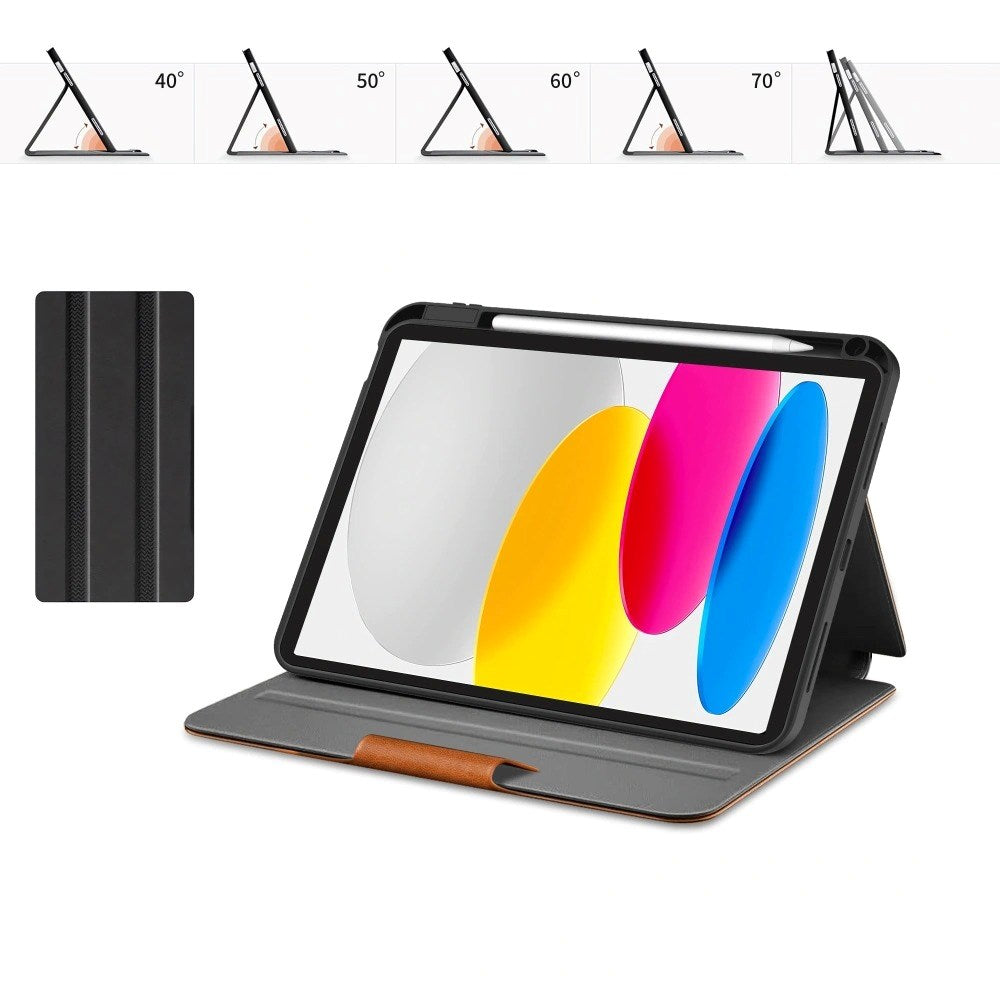 iPad 11" (2025) / 10.9" (2024 / 2022) Tech-Protect Fleece Fodral - Brun