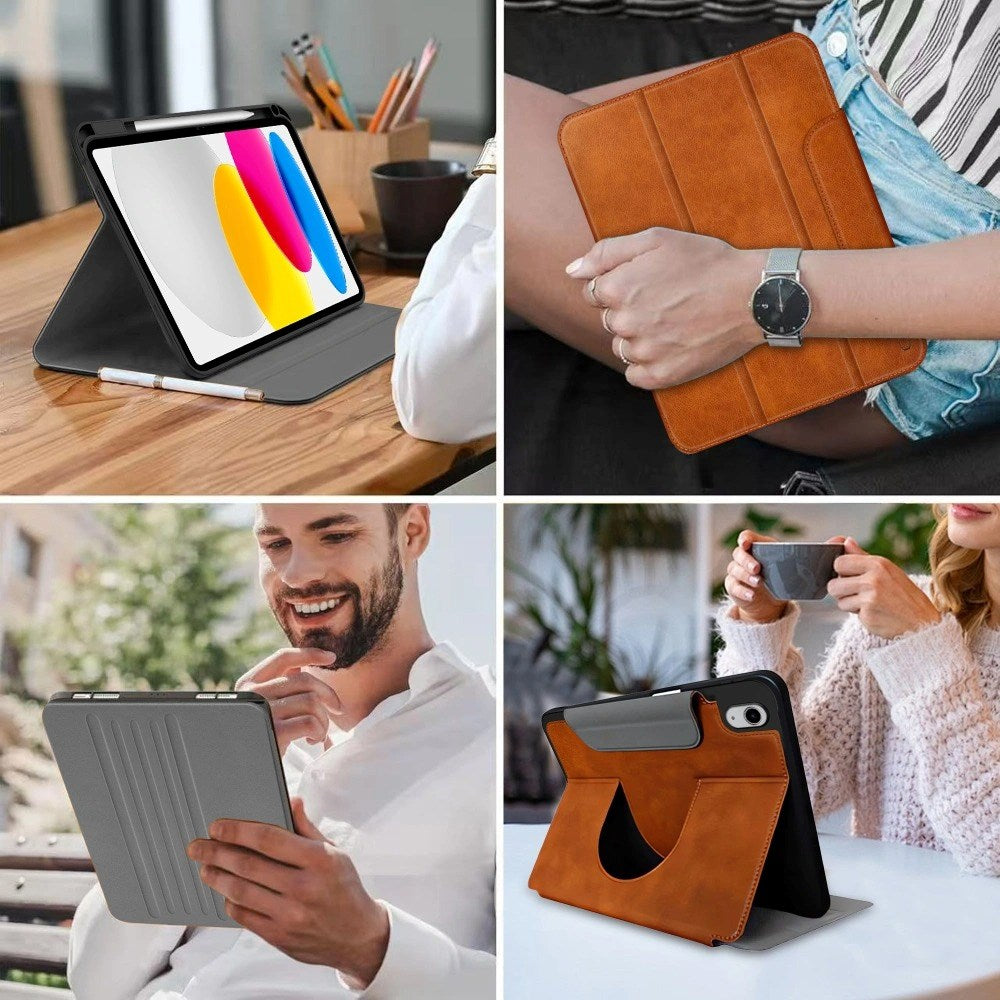 iPad 11" (2025) / 10.9" (2024 / 2022) Tech-Protect Fleece Fodral - Brun