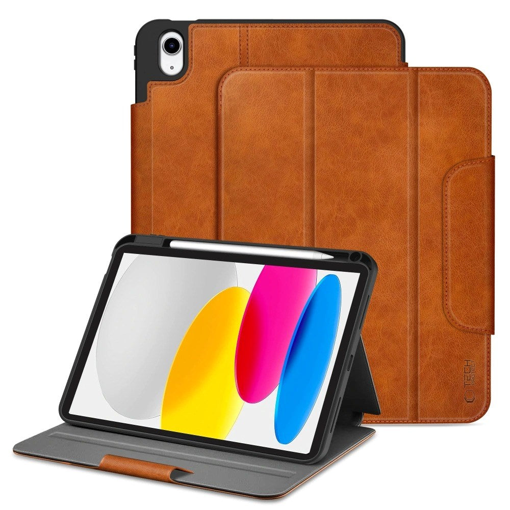 iPad 11" (2025) / 10.9" (2024 / 2022) Tech-Protect Fleece Fodral - Brun