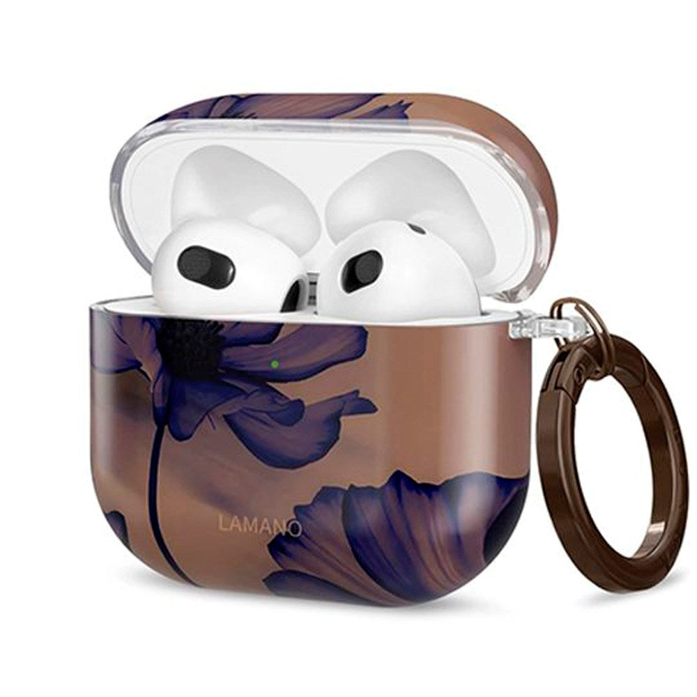 Apple AirPods (4. gen.) Tech-Protect Lamano Skal m. Nyckelring - Velvet Night