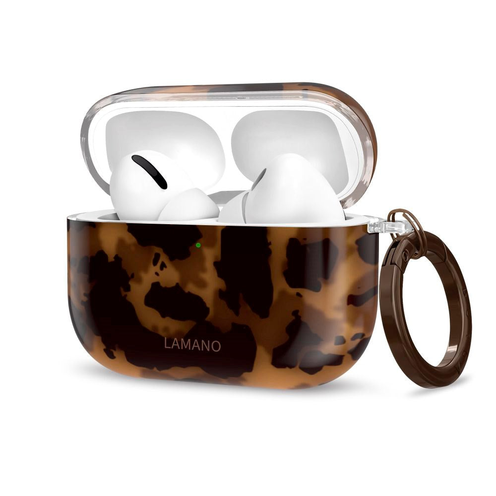 Apple AirPods Pro (1. & 2. gen.) Tech-Protect Lamano Skal m. Nyckelring - Panther