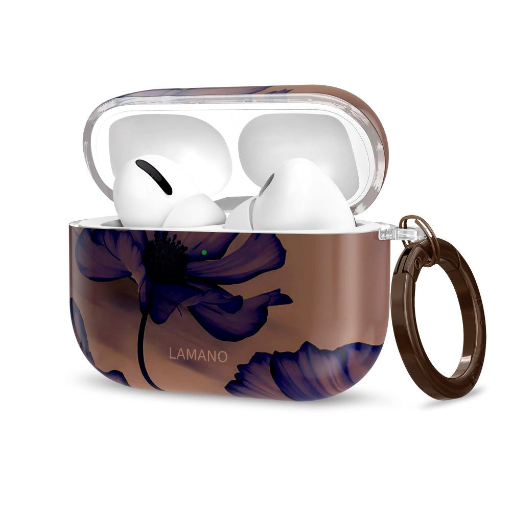 Apple AirPods Pro (1. & 2. gen.) Tech-Protect Lamano Skal m. Nyckelring - Velvet Night