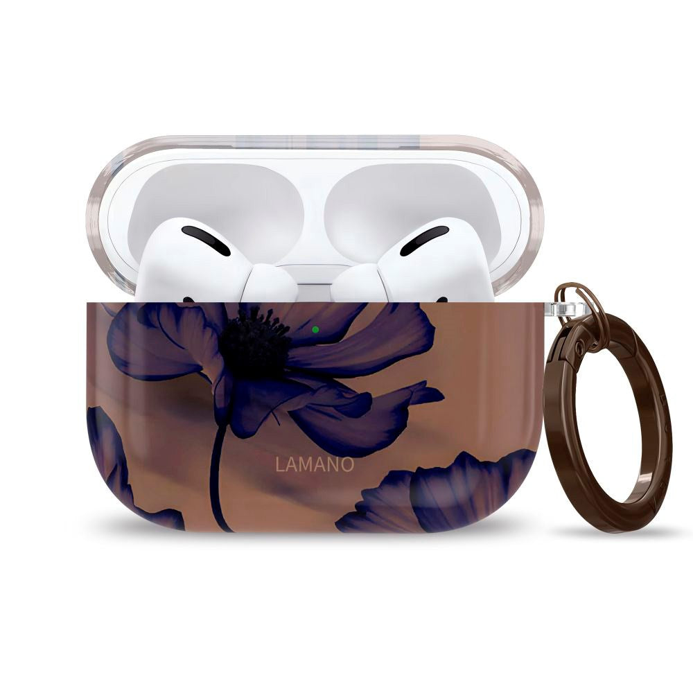 Apple AirPods Pro (1. & 2. gen.) Tech-Protect Lamano Skal m. Nyckelring - Velvet Night