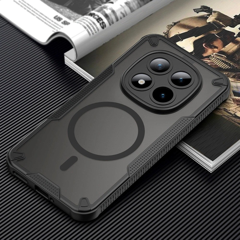 Xiaomi Redmi Note 15 Pro+ (Plus) Tech-Protect Rugged Shield Skal - MagSafe Kompatibel - Mattsvart