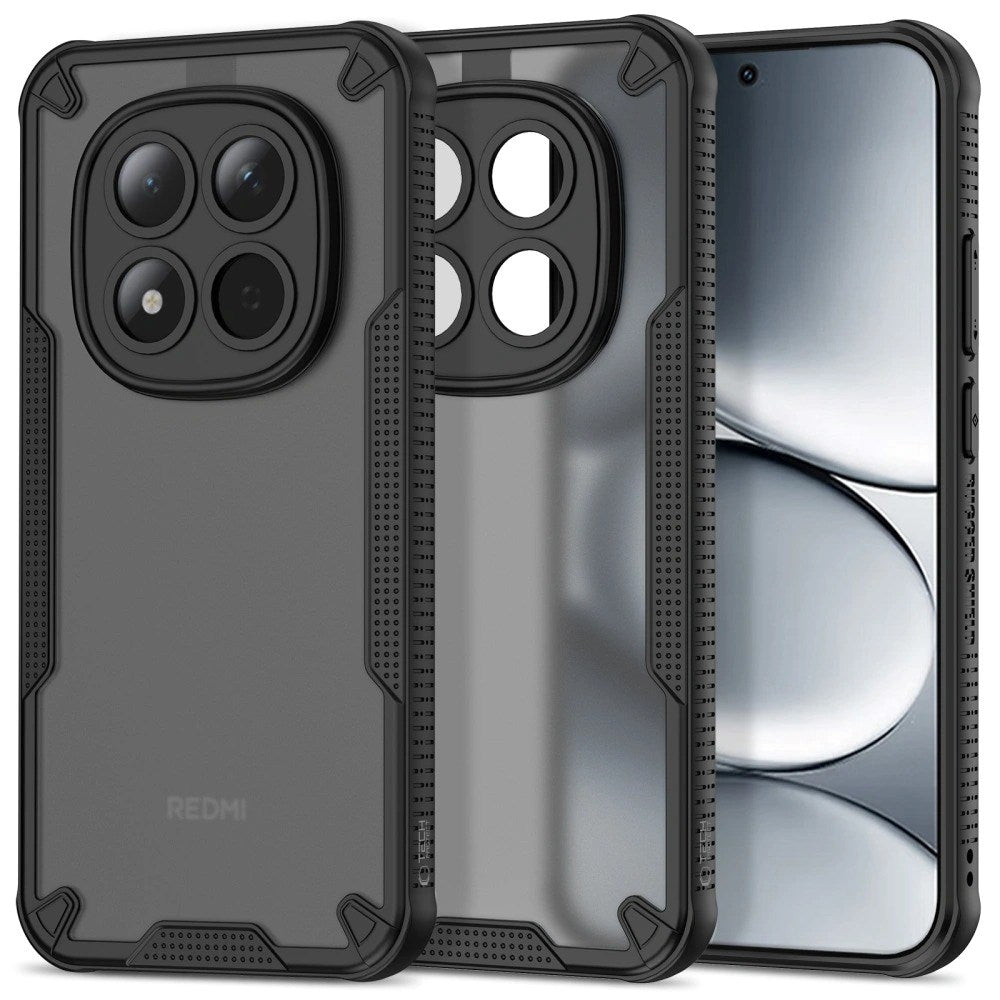 Xiaomi Redmi Note 15 Pro Tech-Protect Rugged Shield Skal - Mattsvart