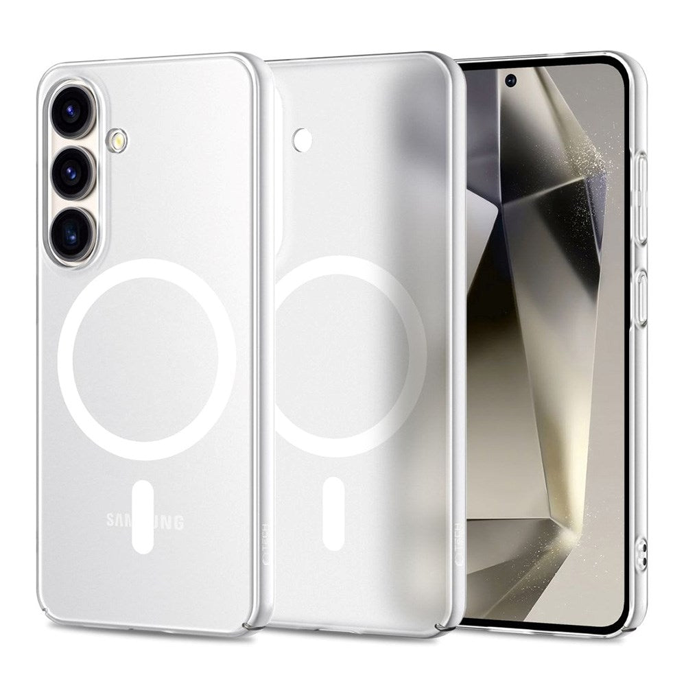 Samsung Galaxy S25 Tech-Protect MagSlim Skal - MagSafe Kompatibel - Matt Vit