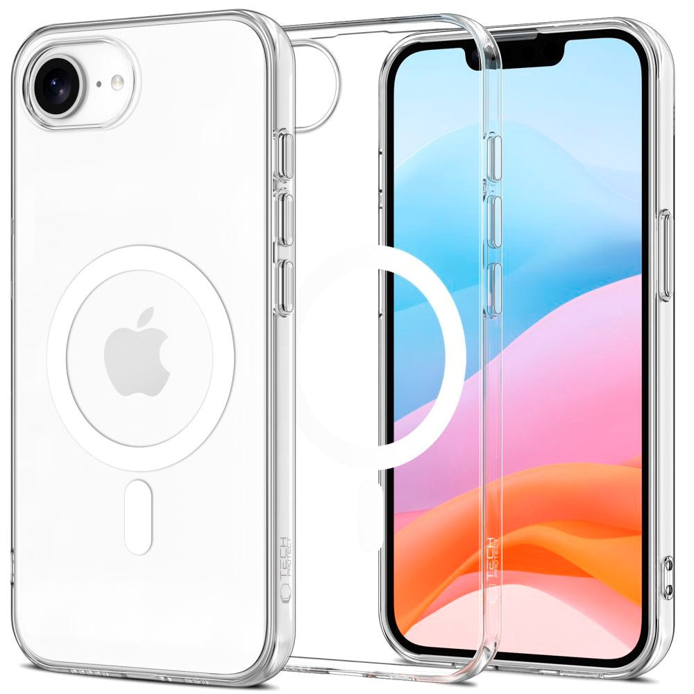 iPhone 16e Tech-Protect FlexAir Flexibelt Plast Skal - MagSafe Kompatibelt - Genomskinlig