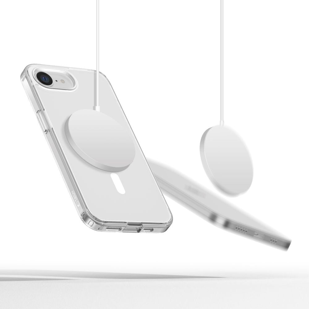 iPhone 16e Tech-Protect Flexair Hybrid Skal - MagSafe Kompatibel - Genomskinlig