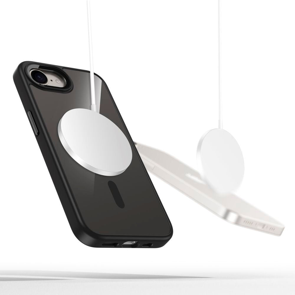 iPhone 16e Tech-Protect Magmat Skal - MagSafe Kompatibel - Genomskinlig / Svart