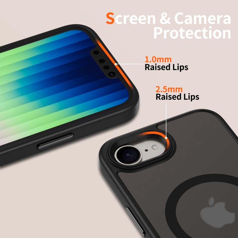 iPhone 16e Tech-Protect Magmat Skal - MagSafe Kompatibel - Matt Svart