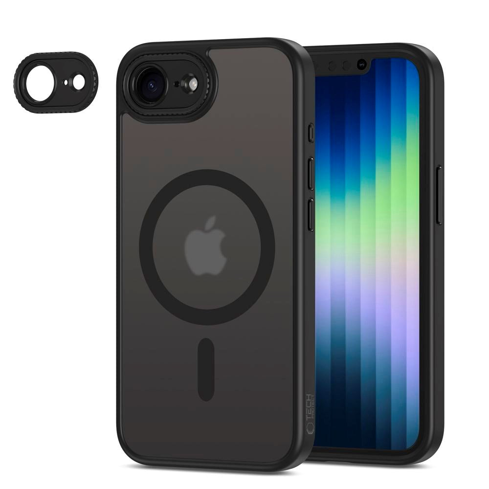 iPhone 16e Tech-Protect MagCam Skal - MagSafe Kompatibelt - Matt Svart
