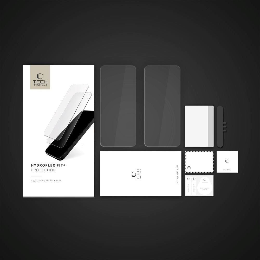 Xiaomi Redmi Note 14 Pro (5G) / Pro+ Tech-Protect Hydroflex Fit+ Skärmskyddsfilm - 2 st - Transparent