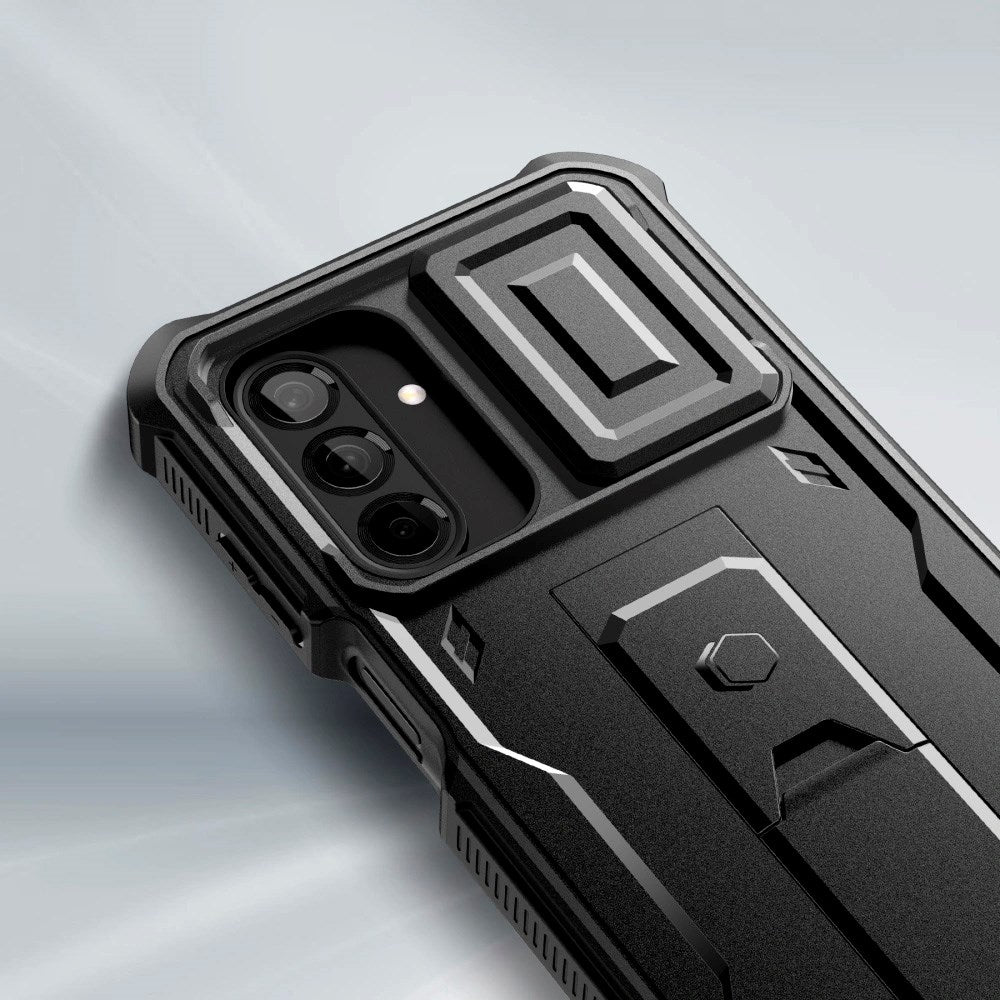 Samsung Galaxy A26 (5G) Tech-Protect Kevlar Pro Hård Plast Skal m. Skärmskydd & Kickstand - Svart