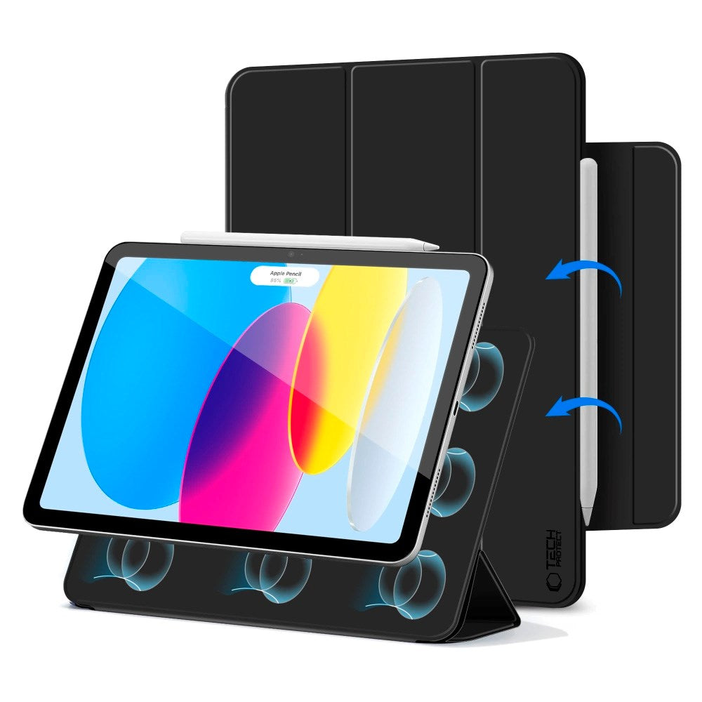iPad 11" (2025) / 10.9" (2024 / 2022) Tech-Protect SmartCase Magnetisk Flip Fodral - Svart