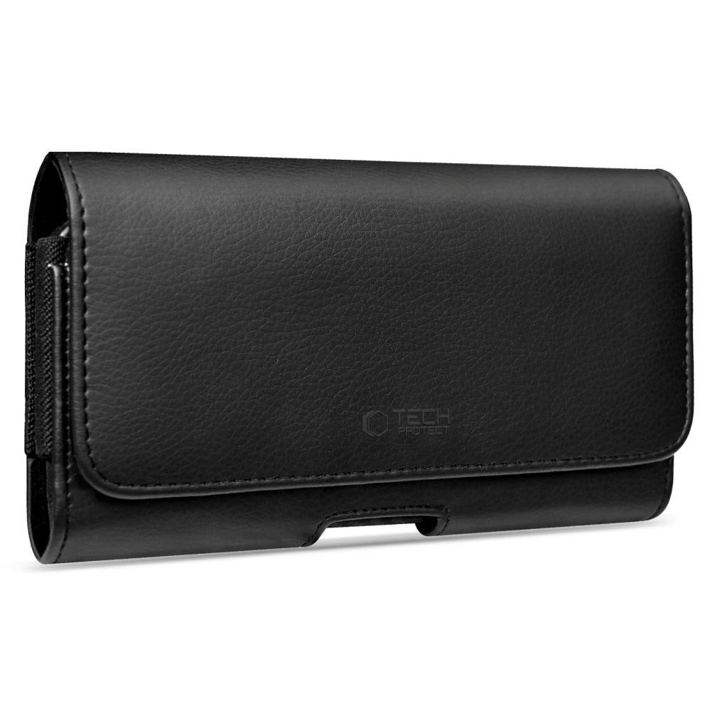 Tech-Protect Universal Konstläder Mobil Etui - Mått (17.5 x 9 x 2.8 cm) - Svart