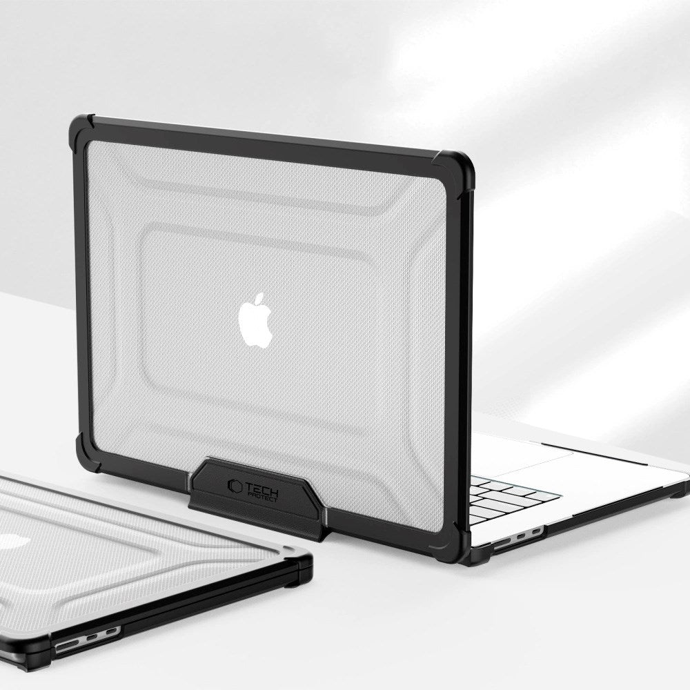 MacBook Air 15" M2 / M3 / M4 (2023 - 2025) Tech-Protect SmartShell Pro Skal - Svart / Genomskinlig