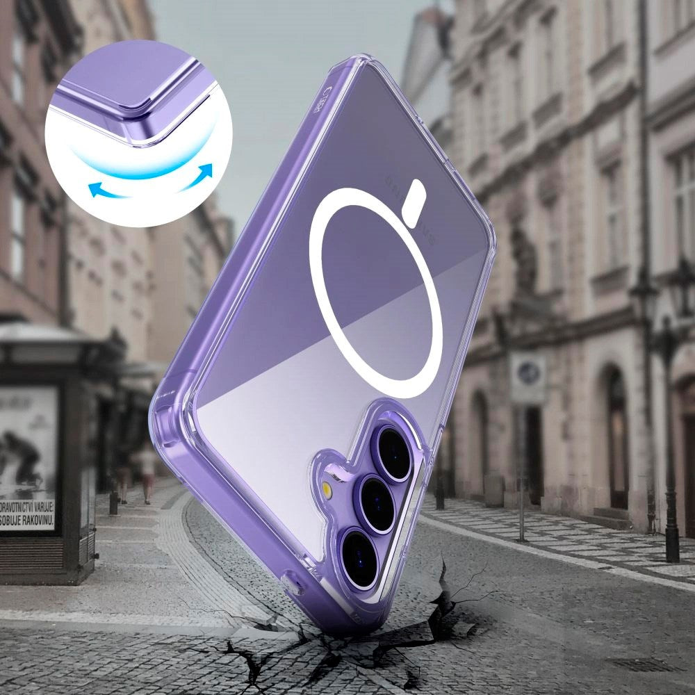 Samsung Galaxy S25 Edge Tech-Protect Flexair Hybrid Skal - MagSafe Kompatibel - Genomskinlig